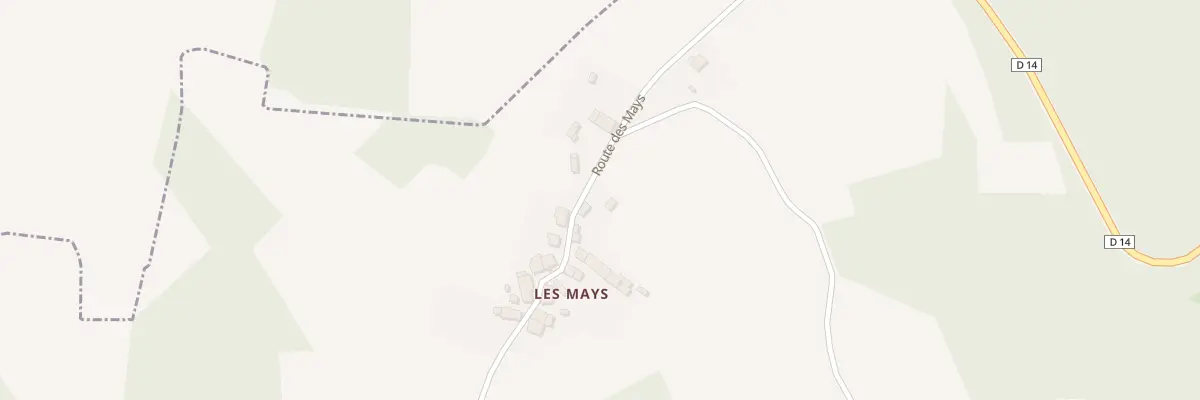 Plan du 5050 Les Mays à Augne