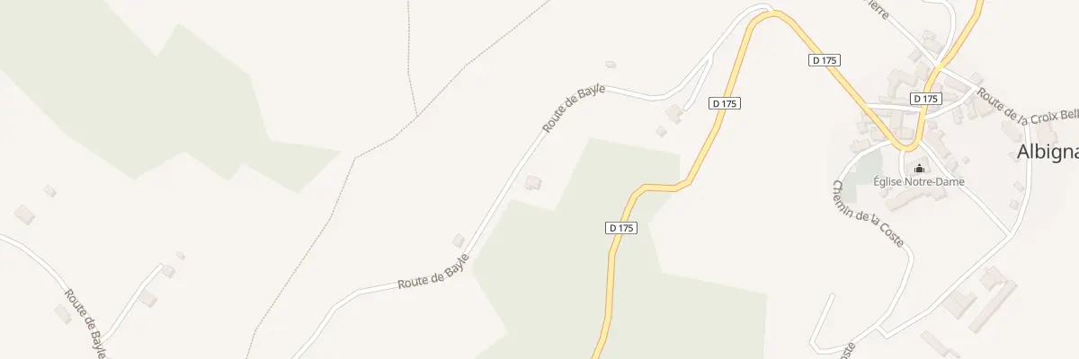 Plan du 301 Rte de Bayle à Albignac