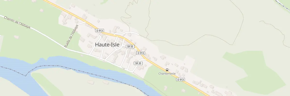 Plan du 92 Rte de la Vallée à Haute-Isle