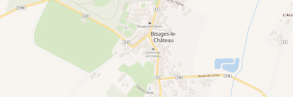 Plan du 2 Rte de Levroux à Bouges-le-Château