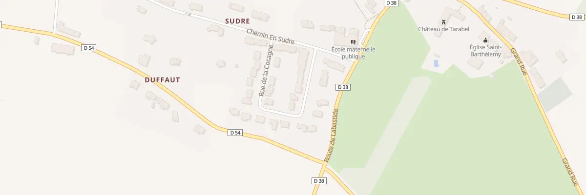 Plan du 13 Rue de la Cocagne à Tarabel