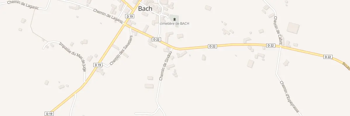 Plan du 5121 Le Coudenas à Bach