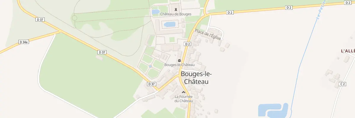 Plan du 7 Rue du Chateau à Bouges-le-Château