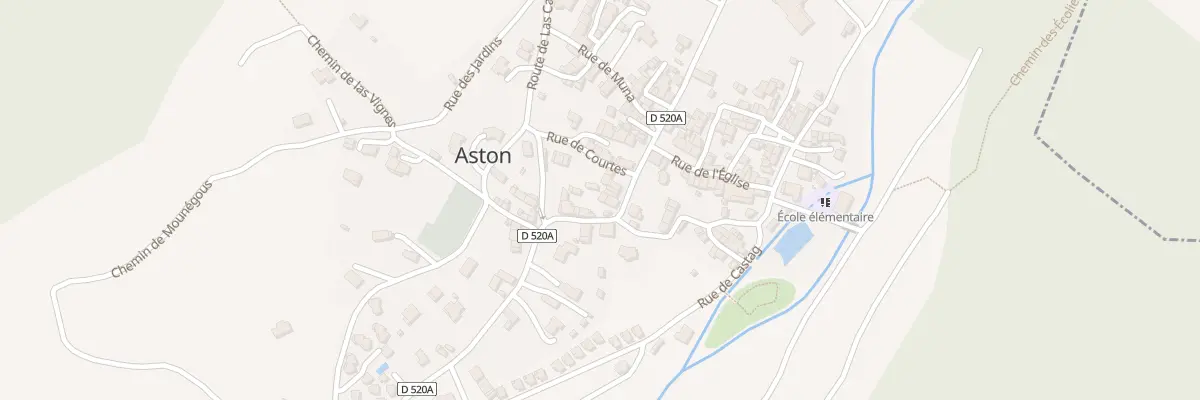 Plan du 31 Rte de Las Valléios à Aston