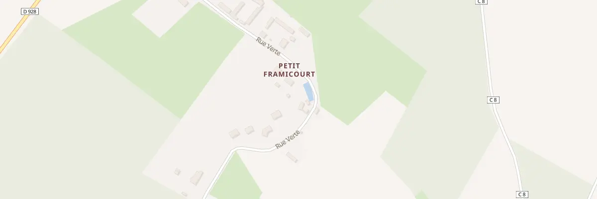 Plan du 33 Rue Verte à Framicourt