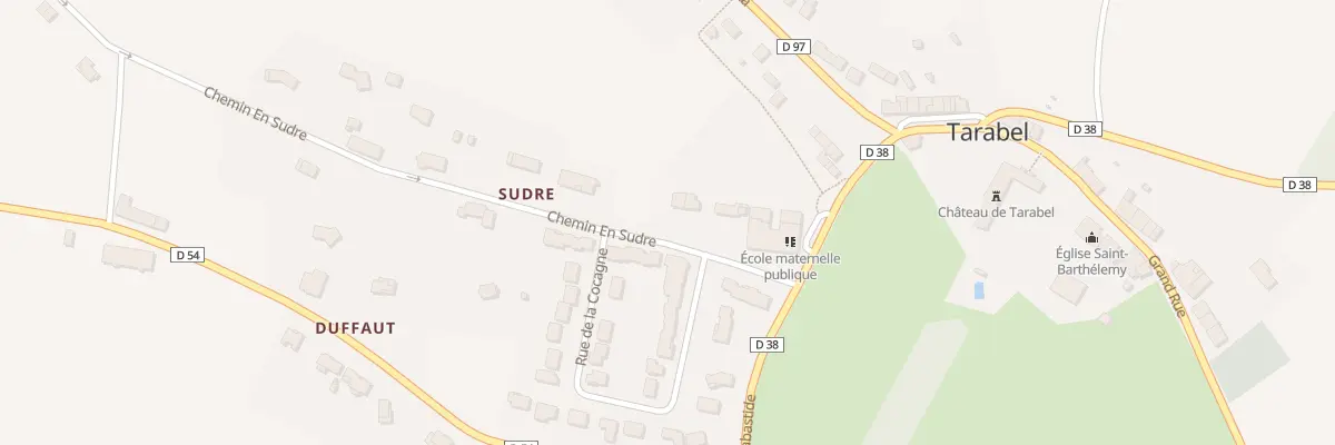 Plan du 64 A Sudre à Tarabel