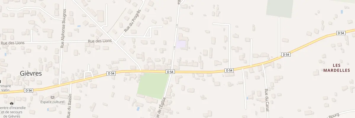 Plan du 2 Rue Gambetta à Gièvres