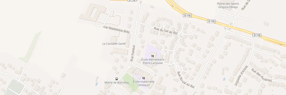 Plan du 22 Rue Pasteur à Buchelay