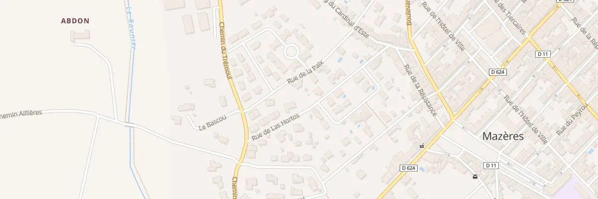 Plan du 14 Rue de Las Hortos à Mazères