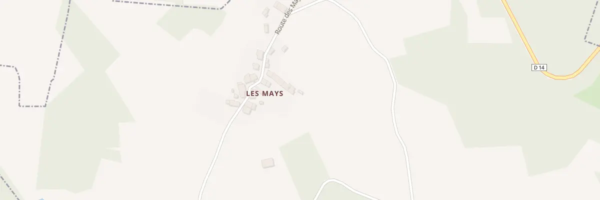 Plan du 5051 Les Mays à Augne