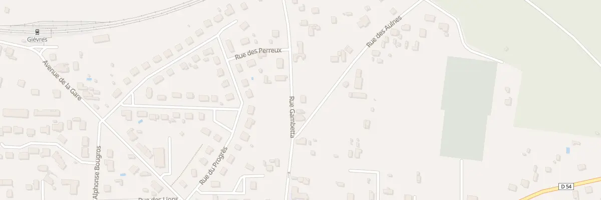 Plan du 12 Rue Gambetta à Gièvres