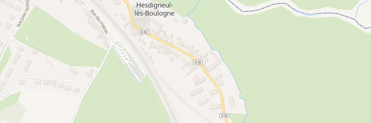 Plan du 12 Rue de la Poste à Hesdigneul-lès-Boulogne