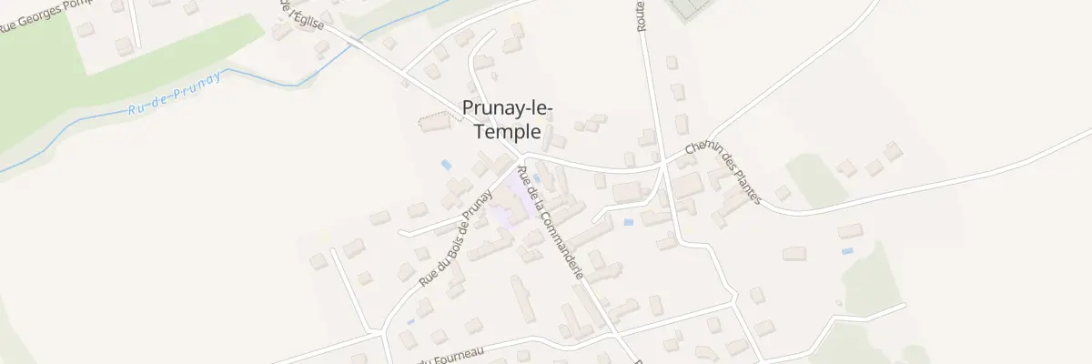 Plan du 1 Rue de la Commanderie à Prunay-le-Temple