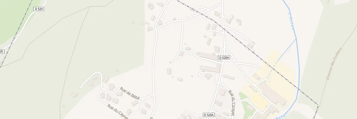 Plan du 108 Rte de Las Valléios à Aston