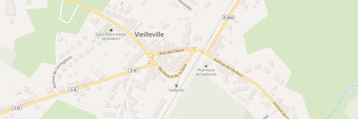 Plan du 15 Bd de la Gare à Mourioux-Vieilleville