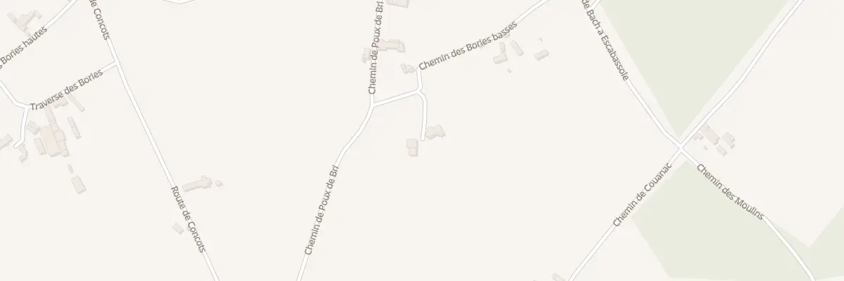 Plan du 5015 Les Bories Basses à Bach