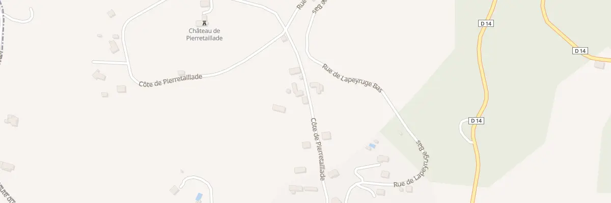 Plan du 59 Rte Côte de Pierretaillade à Meyssac