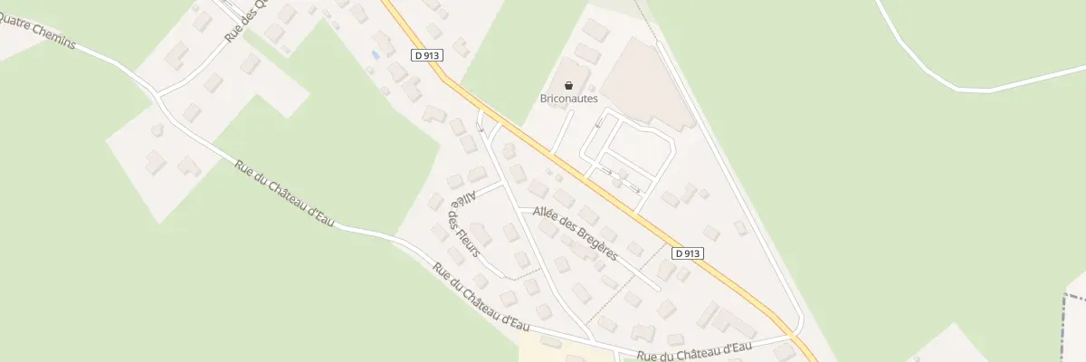 Plan du 1 All des Bregères à Dun-le-Palestel