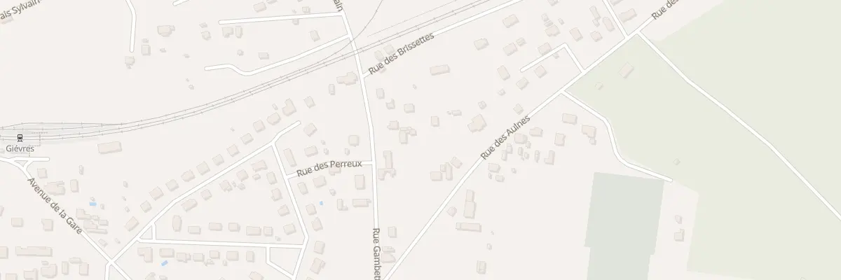 Plan du 20 Rue Gambetta à Gièvres