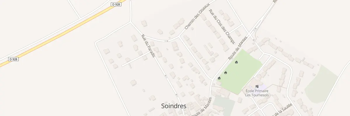 Plan du 13 Rue des Pommiers à Soindres
