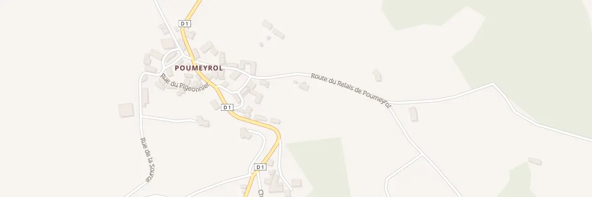Plan du 170 Rte du Relais de Poumeyrol à Cornil
