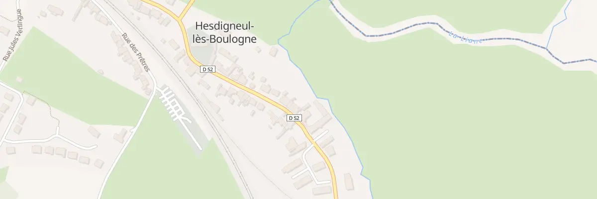 Plan du 13 Rue de la Poste à Hesdigneul-lès-Boulogne