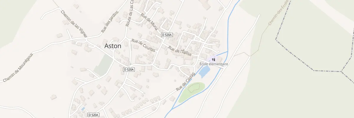Plan du 48 Le Village à Aston