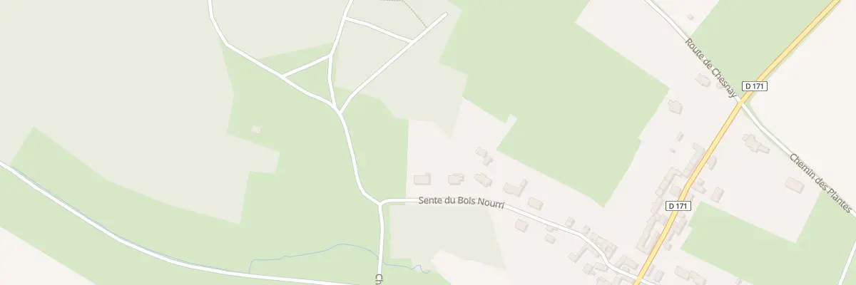 Plan du 14 Sen du Bois Nourri à Chérence