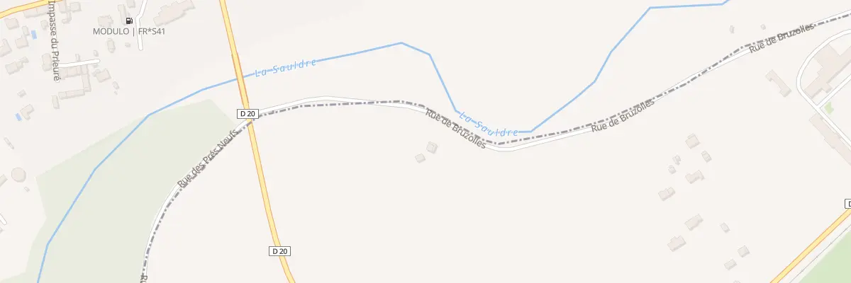 Plan du 2 Rue des Bruzolles à Gièvres