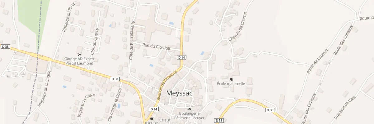 Plan du 1 Bd des Remparts à Meyssac