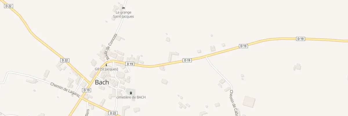Plan du 5136 Combelles à Bach