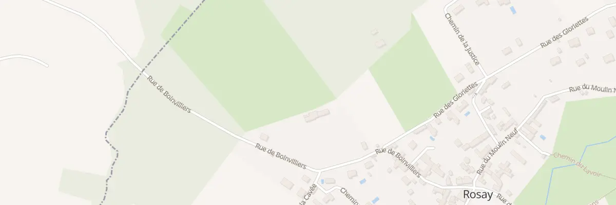 Plan du 16 Rue de Boinvilliers à Rosay