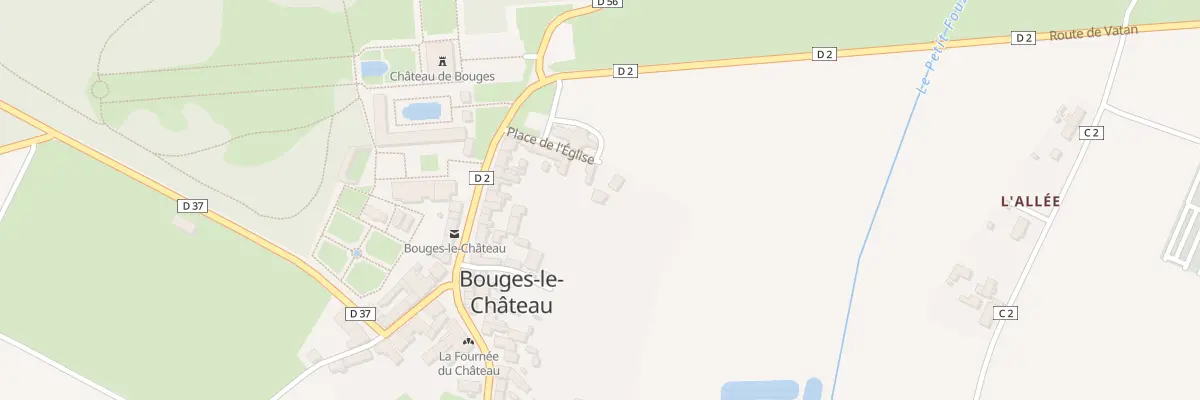 Plan du 3 Ple de l’Eglise à Bouges-le-Château