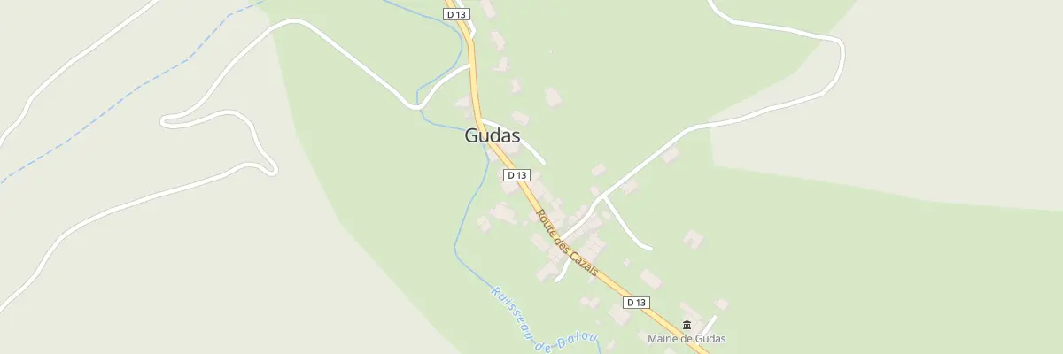 Plan du 5 Les Cazals Village à Gudas