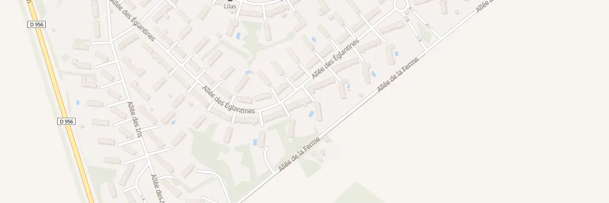 Plan du 62 All des Eglantines à Déols