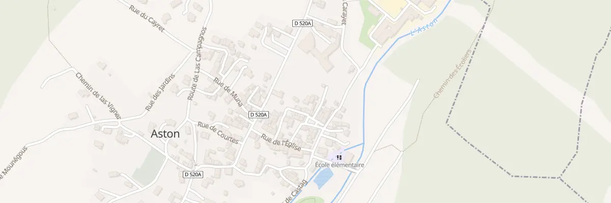 Plan du 83 Le Village à Aston