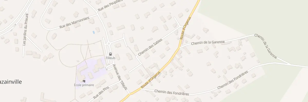Plan du 3 Che des Sables à Bazainville