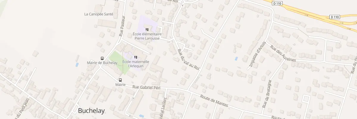 Plan du 1 Rue du Val au Roi à Buchelay