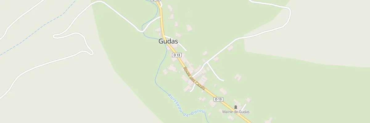 Plan du 8 Les Cazals Village à Gudas