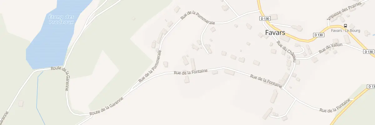 Plan du 502 Rue de la Fontaine à Favars