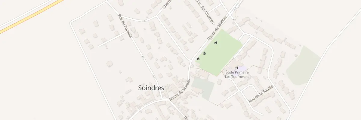Plan du 3 Rue des Pommiers à Soindres
