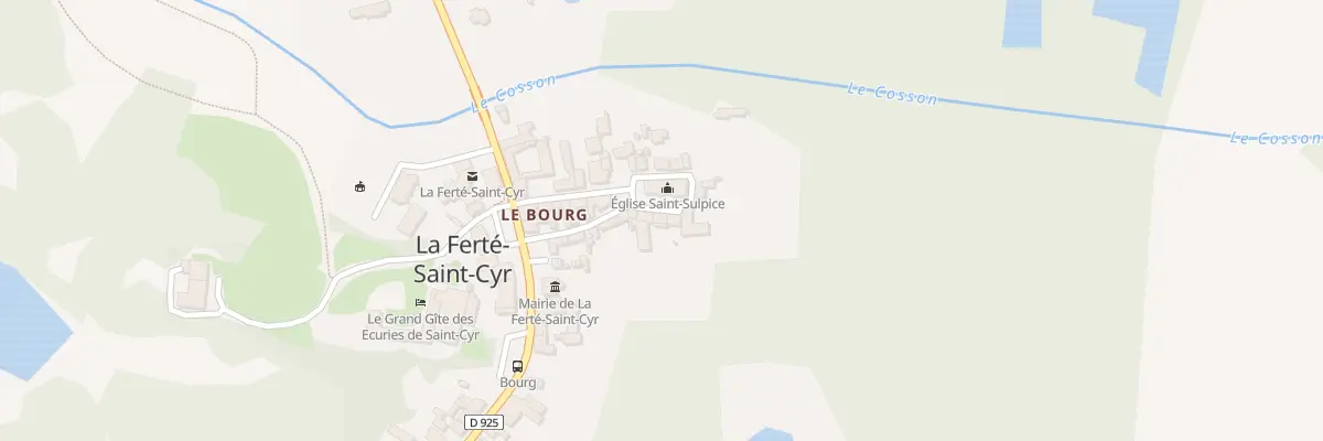 Plan du 1 Pl de l’Eglise à La Ferté-Saint-Cyr