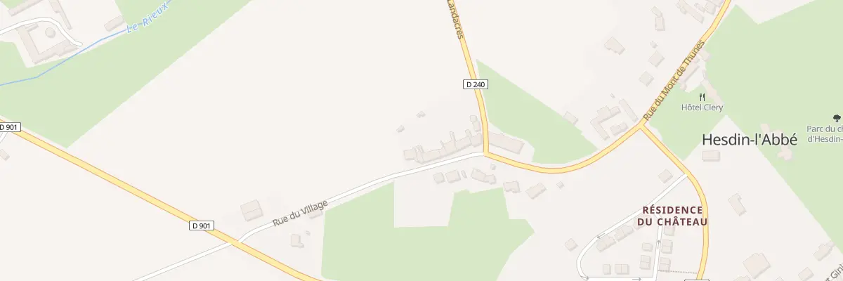 Plan du 225 Rue du Village à Hesdin-l’Abbé