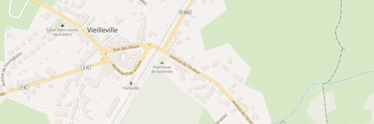 Plan du 2 All des Jardins à Mourioux-Vieilleville