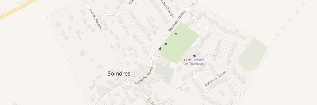 Plan du 10 Rte de Mantes à Soindres