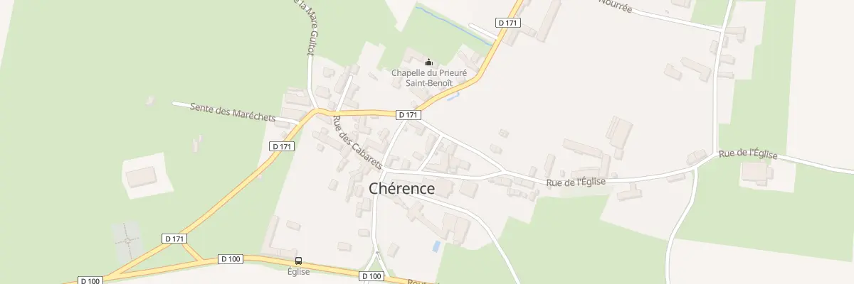Plan du 1 Sen Proprette à Chérence