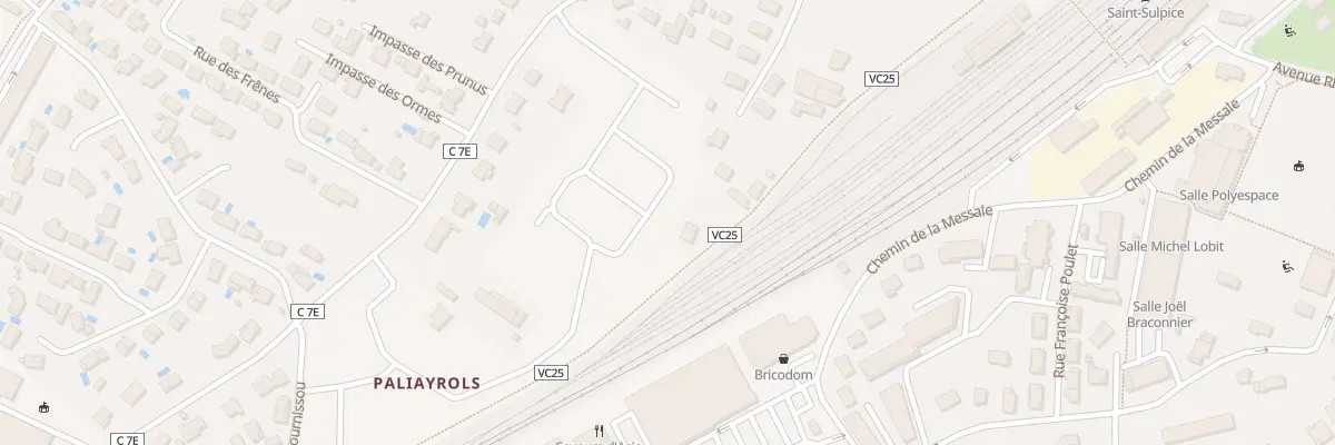 Plan du 5 All de la Rotonde à Saint-Sulpice-la-Pointe