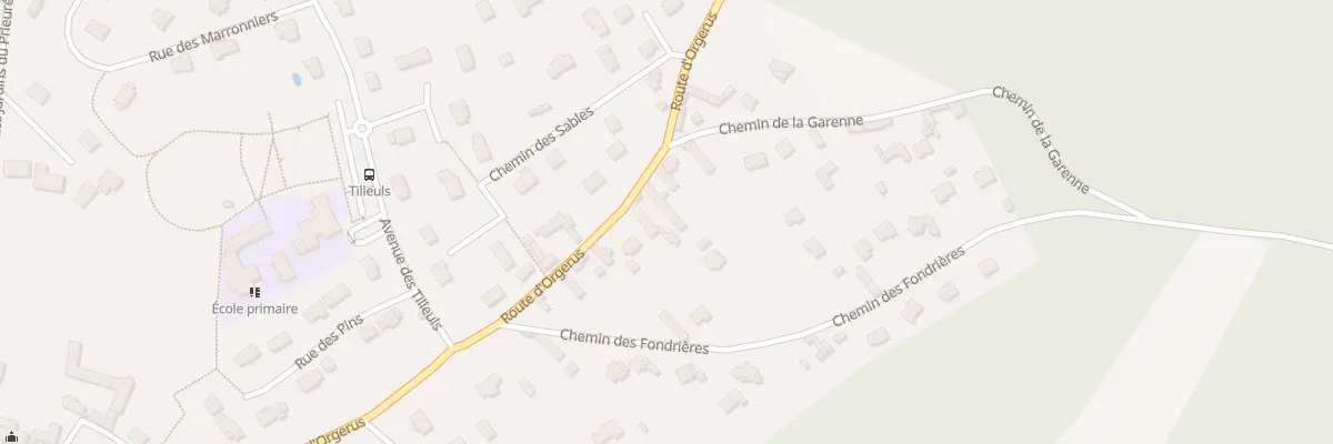 Plan du 14 Rte d’Orgerus à Bazainville