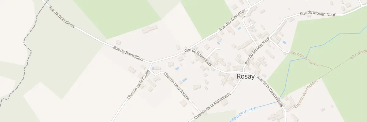 Plan du 13 Rue de Boinvilliers à Rosay