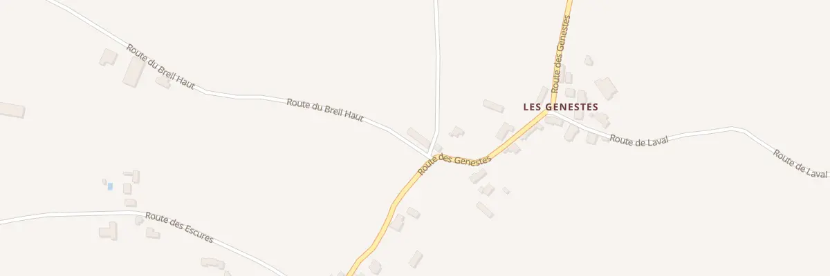 Plan du 1163 Rte des Genestes à Condat